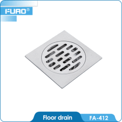 Bathroom brass floor drain