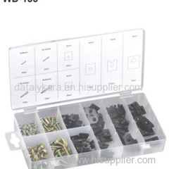 170PC U-CLIP AND SCREW ASSORTMENT