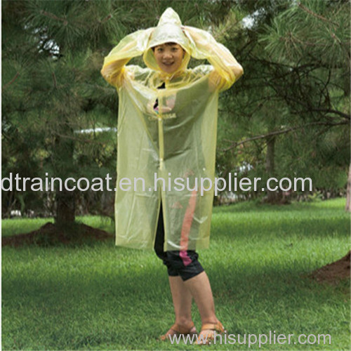 PE Disposable Raincoat for Sale