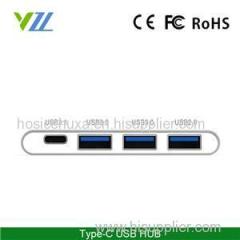 Ultra-thin 4 Ports Reversible Data Transfer 3.1 USB Type-C Hub For Apple Products Usb 3.0 To Usb 3.1
