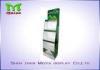 3 Tiers Green color custom cardboard displays shelf for LED bulbs