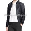 Bomber Jacket For Women Snap Button Collar