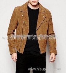 Men''s Suede Biker Jacket