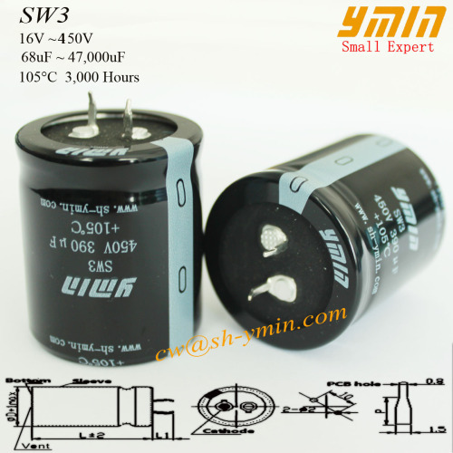 Electrolytic Capacitor Available for UPS Power Inverters Electric Vehicle Charging Piles and EV Charging Posts