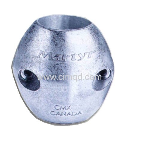 Anode for shaft in zinc+al