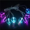 Indoor Colorful LED Valentine Heart Shaped String Lights (BC307H)