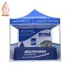 Metal Pop Up Advertising Gazebo With Back Wall