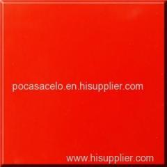 Pure Red MMA Solid Surface