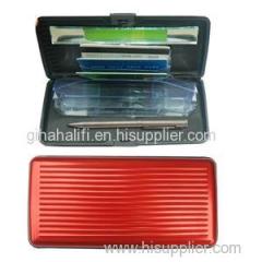 RFID Blocking Aluminum Long Card Wallet