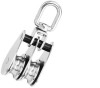 Pulley AISI316 Double With Swivel and Nylon Distance Holder