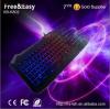 high quality computer accessory wired rainbow led light gaming keyboard