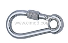 STAINLESS STEEL SNAP HOOK with eye and screw