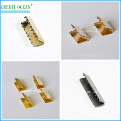 clip de extremo de metal personalizado de crédito océano para elástico