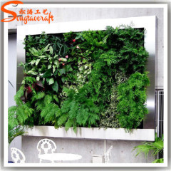 Garden vertical green wall hanging ornament artificial grass wall for garden