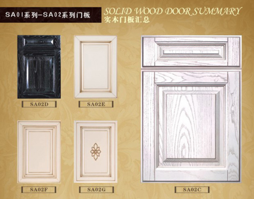 America Style Solid Wood Kitchen Door-01A
