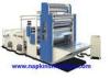 Flat Box Packing Facial Tissue Machine With Embossing / Folding Unit And Cutting