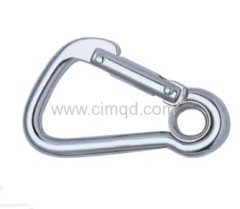 ASYMETRIC SNAP HOOK AISI316 WITH FLAT NOSE AND EYELET