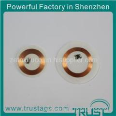 Adhesive Paper Long Distance Coated Paper RFID UHF Tag With Copper Antenna