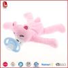 Cute Pink Bear With Pacifier