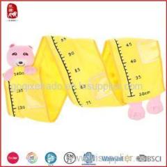 Pink And Yellow Bear Baby Height Ruler