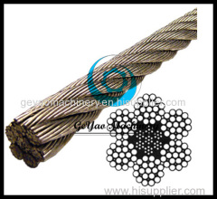 Stainless Steel Wire Rope 304 IWRC- 6x19 Class (Lineal Foot)