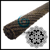 Bright Wire Rope EIPS IWRC 19x7(Rotation Resistant)(Linear foot)