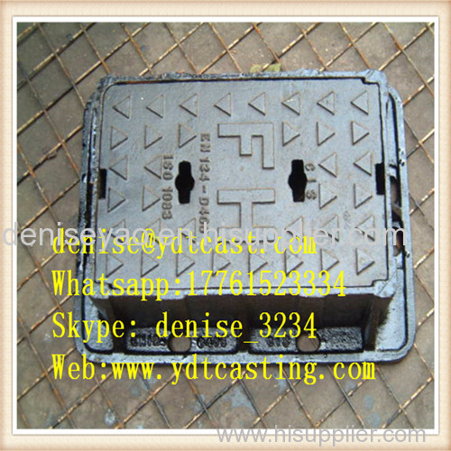 EN124 Cast Iron Water Box surface box With lock painted drawing