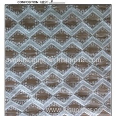 White Embroidered Organza Lace Fabric(S8118)