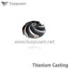 Titanium Casting titanium impeller of pump Grade C2/3 with HIP