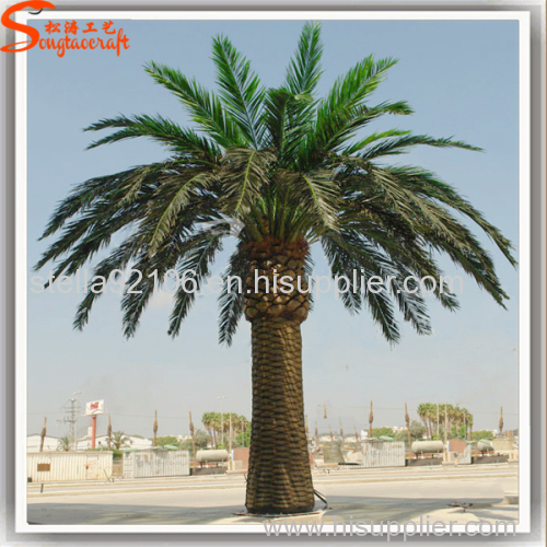 Guangzhou Songtao making large artificial outdoor palm trees for sample