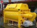 Sicoma yellow stainless 2m double shaft cement mixer with pow power