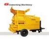 Mobile Concrete Mixer Pump JS500 twin shaft 25 m3/h Output Capacity