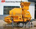 JZC350 A concrete mixer truck with pump High efficiency twin-shaft