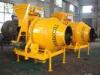 Yellow iron steel mobile self loading cement mixer with lift ladder for small building
