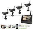 Waterproof Outdoor Wireless Digital 4 Camera Security System 2.4GHz 1/5