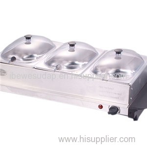 3x1.5QT Stainless Steel Server
