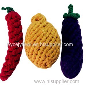 Vegetables Shape Of Cotton Rope For Dogs