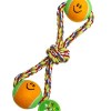 Cotton Rope With Smile Tennis Ball