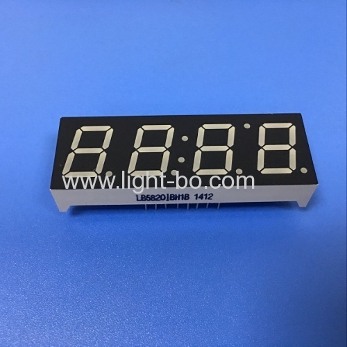Custom design ultra blue 4 digit 0.56" 7 segment led display common anode for microwave control