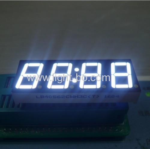 Ultra blue common anode 0.56" 4 digit 7 segment led clock display for home appliances