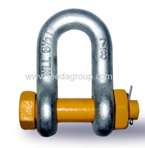 Bolt type chain shackle