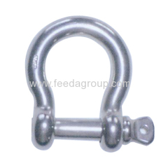 Stainless steel large bow anchor shackle