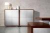 Simple Design Walnut Sideboard Natural Wood Color Cabinet Plywood Veneer