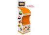 Cake Cardboard Point Of Sale Display Rack With LCD Vedio Screen