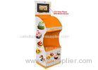 Cake Cardboard Point Of Sale Display Rack With LCD Vedio Screen