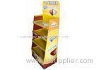 Chocolate Product Cardboard Display Stands Floor For Supermarket
