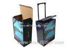 Hilton Hotel Corrugated Cardboard Trolley Boxes with Retractable Handles