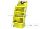 Pepper Corrugated Cardboard Display Rack With 4 Shelves Easy Fold