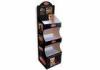 Advertising Cardboard Floor Displays Shelves Customized For Pet Food
