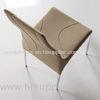 Modern Design Steel Faux Leather Dining Chairs For Lounge Office